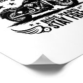 1995sオートバイヴィンテージ ポスター (角)