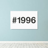 1996ハッシュタグ29誕生日記念日 キャンバスプリント (インサイチュ (ウッドフロア))