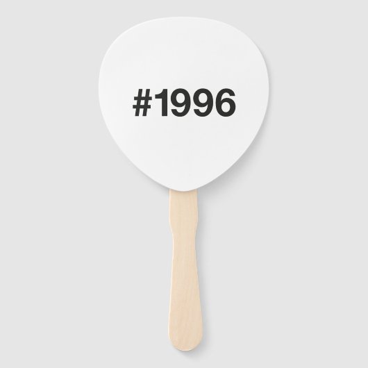 1996ハッシュタグ29誕生日記念日 ハンドファン (正面)