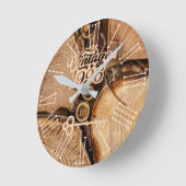 1996ヴィンテージアクリル製壁時計 ラウンド壁時計 (傾斜)