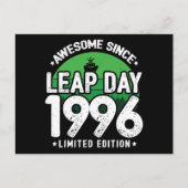 1996年から素晴らしいうるう日2月29日誕生日 ポストカード (正面)