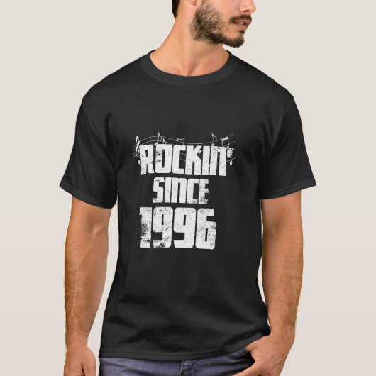 1996年から続くクラシックロックの誕生日 Tシャツ (正面)