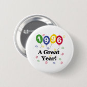 1996年すばらしい年の誕生日 缶バッジ (正面&裏面)