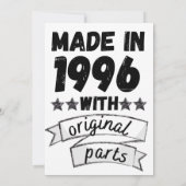 1996年にオリジナル部品で サンキューカード (裏面)