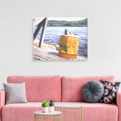 1996年の湖での一日 キャンバスプリント (インサイチュ (リビング))