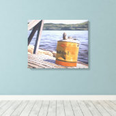 1996年の湖での一日 キャンバスプリント (インサイチュ (ウッドフロア))