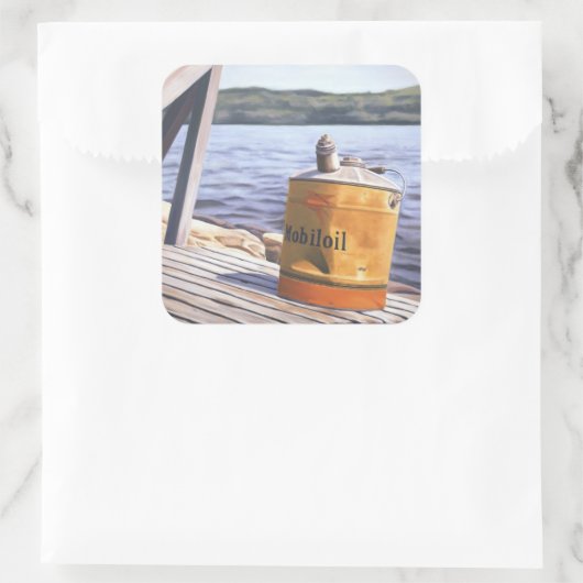 1996年の湖での一日 スクエアシール (バッグ)