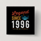 1996年以来の伝説誕生日レトロヴィンテージ 缶バッジ (正面)
