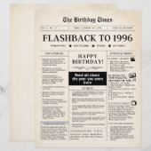 1996年生まれのセピア新聞 (正面/裏面)