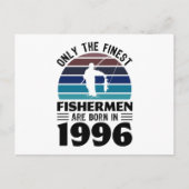 1996年生まれの漁師の30歳の誕生日釣りギフト ポストカード (正面)