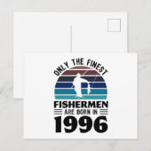 1996年生まれの漁師 30歳の誕生日 釣りギフト ポストカード (正面/裏面)