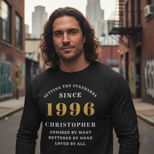 1996年生まれの30歳の誕生日 名前入り Tシャツ