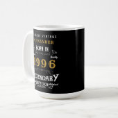 1996年生まれ30歳の誕生日 コーヒーマグカップ (正面左)