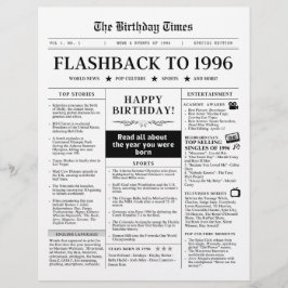 1996年生まれ おもしろ 黒白 新聞