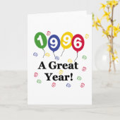 1996年素晴らし誕生日 カード (黄色い花)