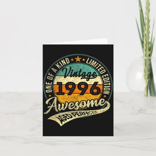 1996年限定版 30周年記念 30歳の誕生日 カード (正面)