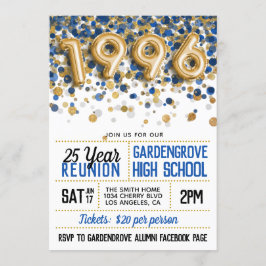 1996年高校懇親会 招待状