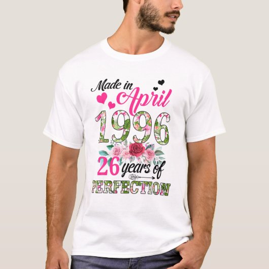 1996年4月フローラ26歳26歳 Tシャツ (正面)