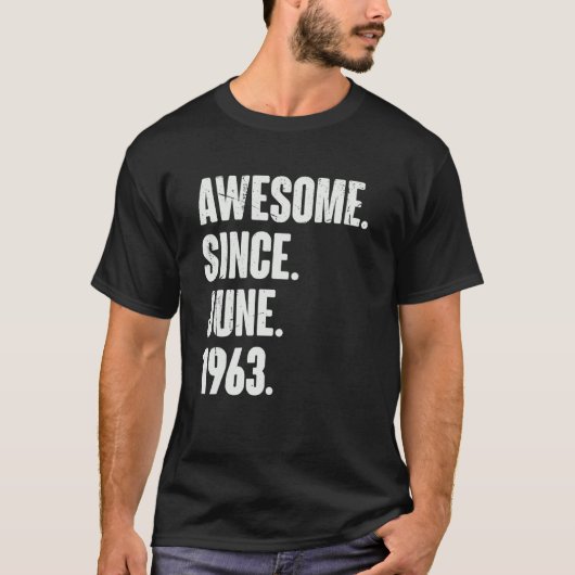 1996年6月以来59歳素晴らし59誕生日 Tシャツ (正面)