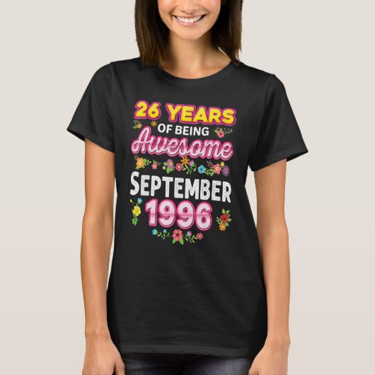 1996年9月以来26素晴らし年間 Tシャツ (正面)