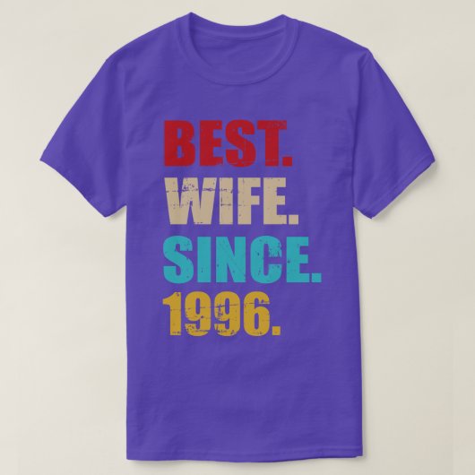 1996最高の年のシルバ結婚ーの妻 Tシャツ (デザイン正面)