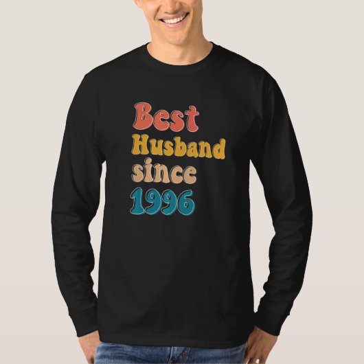 1996最高の年記念の男結婚人の夫は Tシャツ (正面)