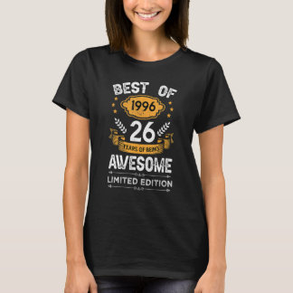 1996最高の 26歳26誕生日男性へ Tシャツ
