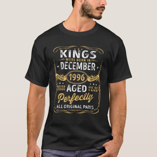 1996生まれ年12月限定版Viに王がいる Tシャツ (正面)