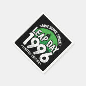 1996素晴らし年閏年日以後2月29誕生日 スタンダードカクテルナプキン (角)