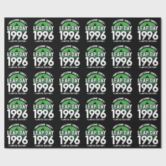 1996素晴らし年閏年日以後2月29誕生日 ラッピングペーパー (フラット)