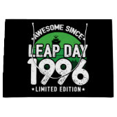 1996素晴らし年閏年日以後2月29誕生日 ラージペーパーバッグ (正面)