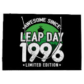 1996素晴らし年閏年日以後2月29誕生日 ラージペーパーバッグ (裏面)