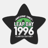 1996素晴らし年閏年日以後2月29誕生日 星シール (正面)