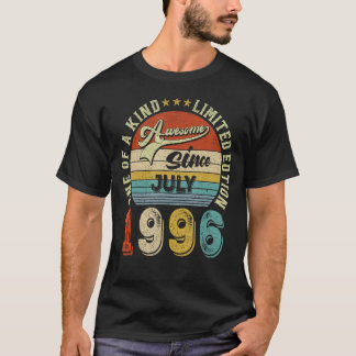 1996素晴らし年7月以来27歳27誕生日 Tシャツ