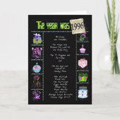 1996誕生日おもしろい事実 カード (正面)