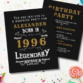 1996 Budget 30th Birthday Invitation Legend チラシ