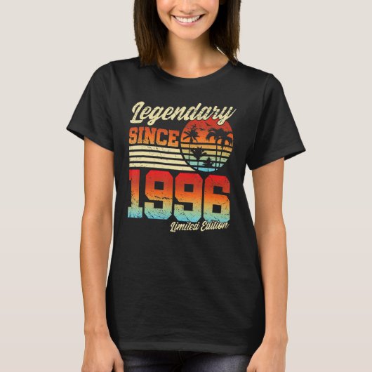 1996 I 1996誕生日女性男性1 Tシャツ (正面)