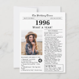 1996 Newspaper Birthday post card ポストカード