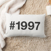 1997ハッシュタグ28誕生日記念日 ランバークッション (ブランケット)