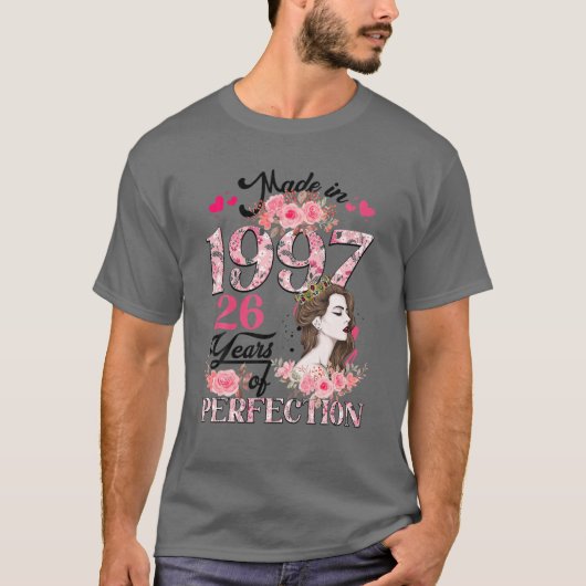 1997年に作られたフローラ26歳26誕生日ギフト Tシャツ (正面)