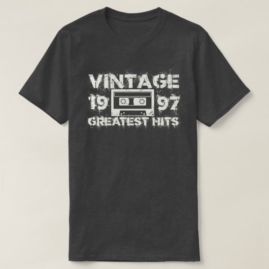 1997年のヒット素晴らしヴィンテージホワイト Tシャツ (デザイン正面)