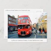 1997年の73バスストークニューントン教会St N16 ポストカード (正面/裏面)