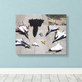 1997年ドライアデン研究航空機艦隊ランプ キャンバスプリント (インサイチュ (ウッドフロア))