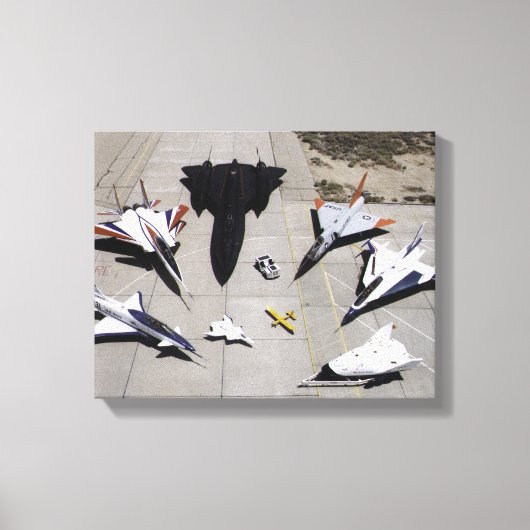 1997年ドライアデン研究航空機艦隊ランプ キャンバスプリント (正面)