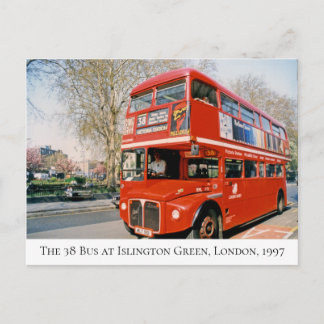 1997年ロンドンのIslington Greenで38本のバス ポストカード