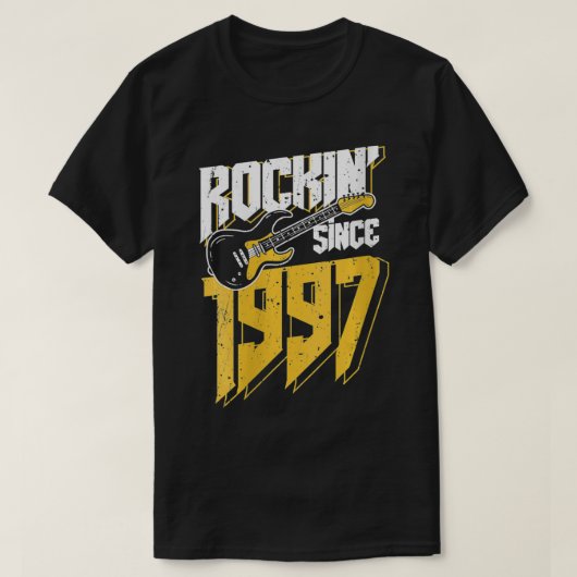 1997年以来のウォメンズロックイン'ヴィンテージロックミュージックファン2 Tシャツ (デザイン正面)