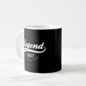 1997年以来の伝説ヴィンテージ誕生日 コーヒーマグカップ (正面左)