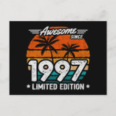 1997年生まれ1997年以来の限定版レトロ素晴らし。 ポストカード (正面)