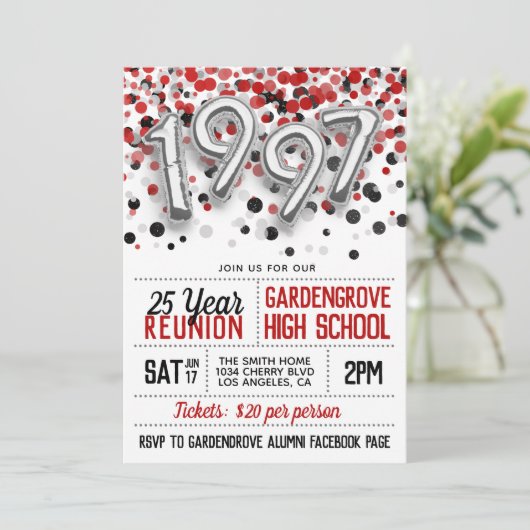 1997年高等学校大学懇親会招待状 招待状 (スタンド正面)