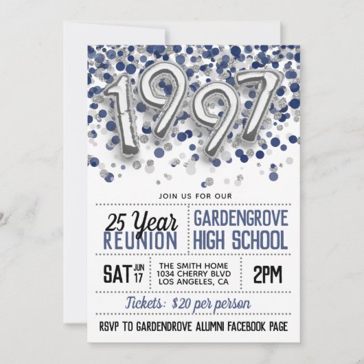 1997年高等学校大学懇親会招待状 招待状 (正面)